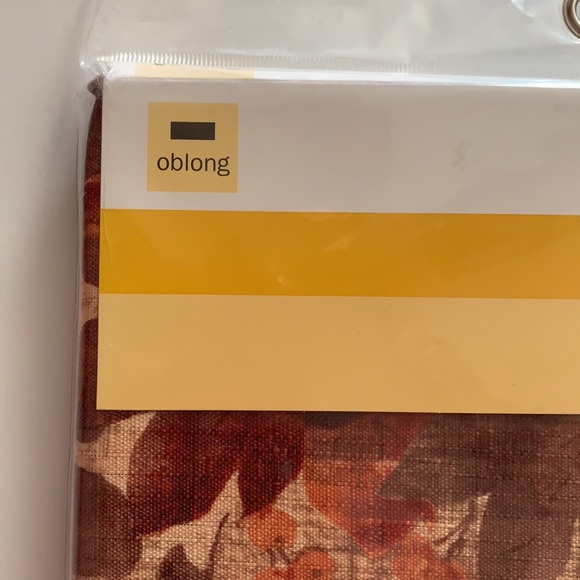 52”x78 Oblong Table Cloth Fall Autumn Leave Thanksgiving Dinner Party Halloween - Picture 4 of 12